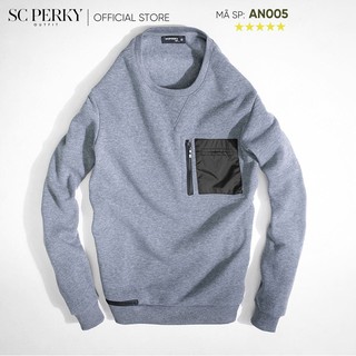 Áo Nỉ Phối Túi Gió - AN005 - Chất liệu nỉ bông - Xu hướng đơn giản - SC Perky Outfit