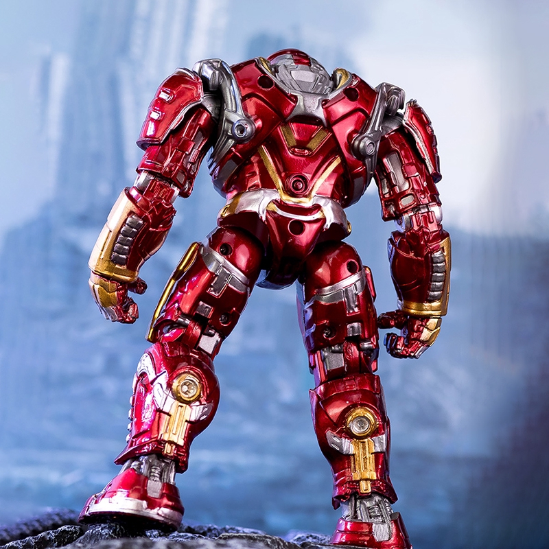 Mô hình đồ chơi nhân vật Avengers Iron Man Hulk bằng PVC có đèn LED cho trẻ em