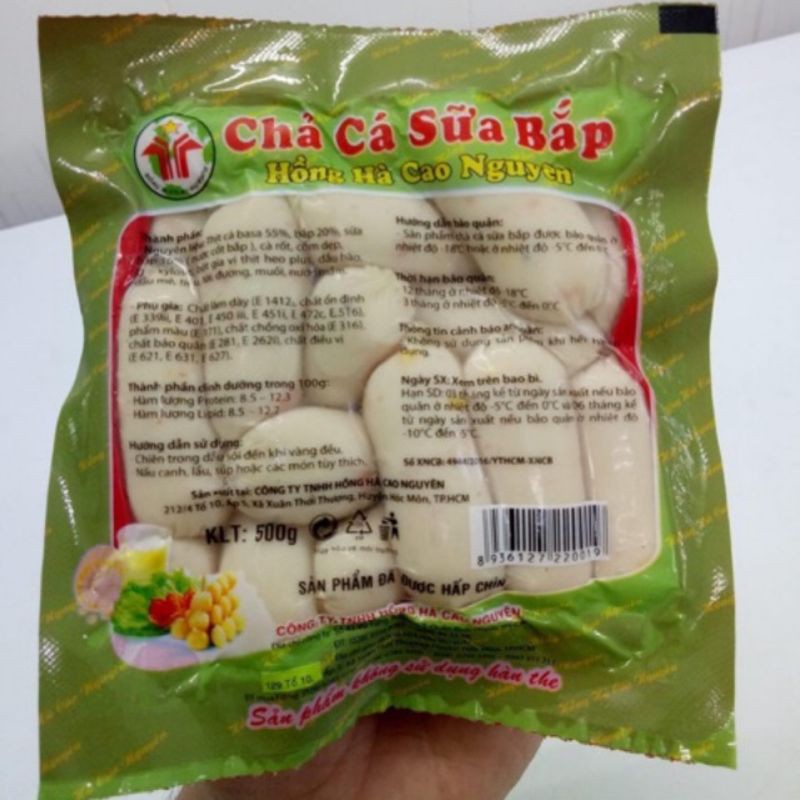 ( Giá sỉ HN) Chả cá sữa bắp / Xúc Xích ngô 500gr