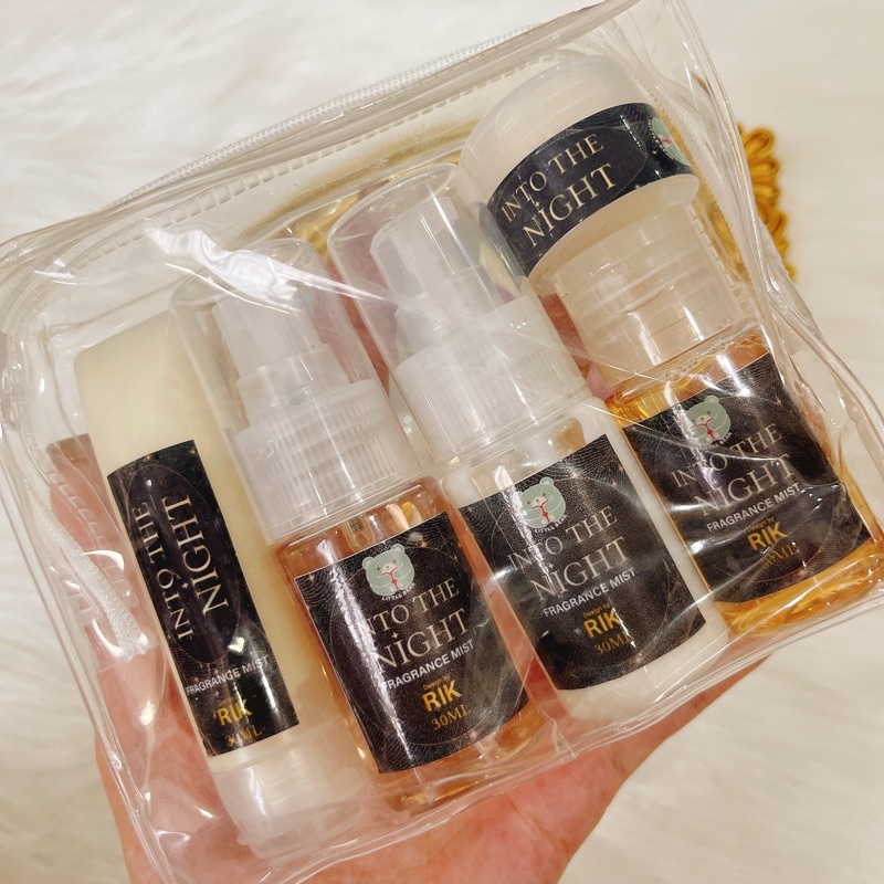 Into The Night - Travel Size Set Mini Bộ 5 Món Xịt Thơm - Dưỡng Thể - Gel Tắm