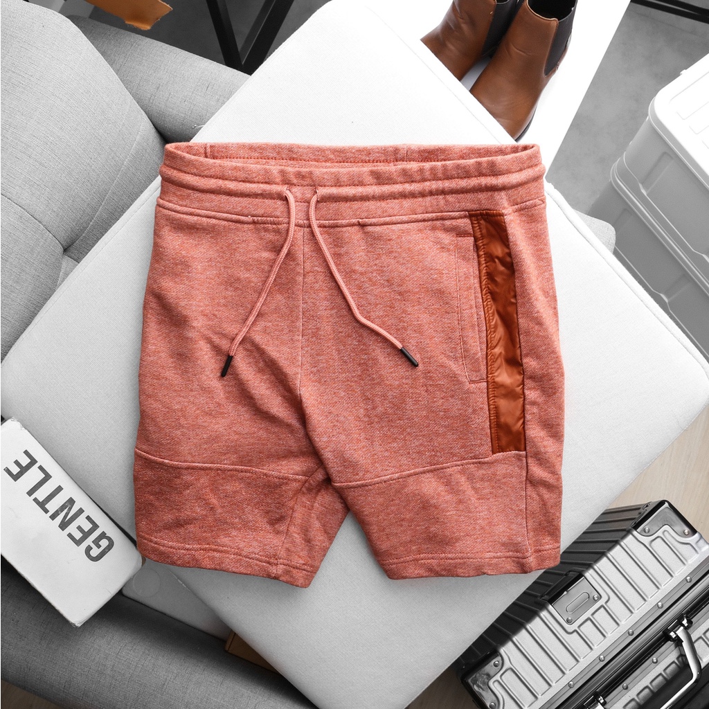 Quần Short Nam Lưng Thun Phối dù trẻ trung chất da cá cotton , Quần Thun Nam cotton Bigsize 100kg - 3bros