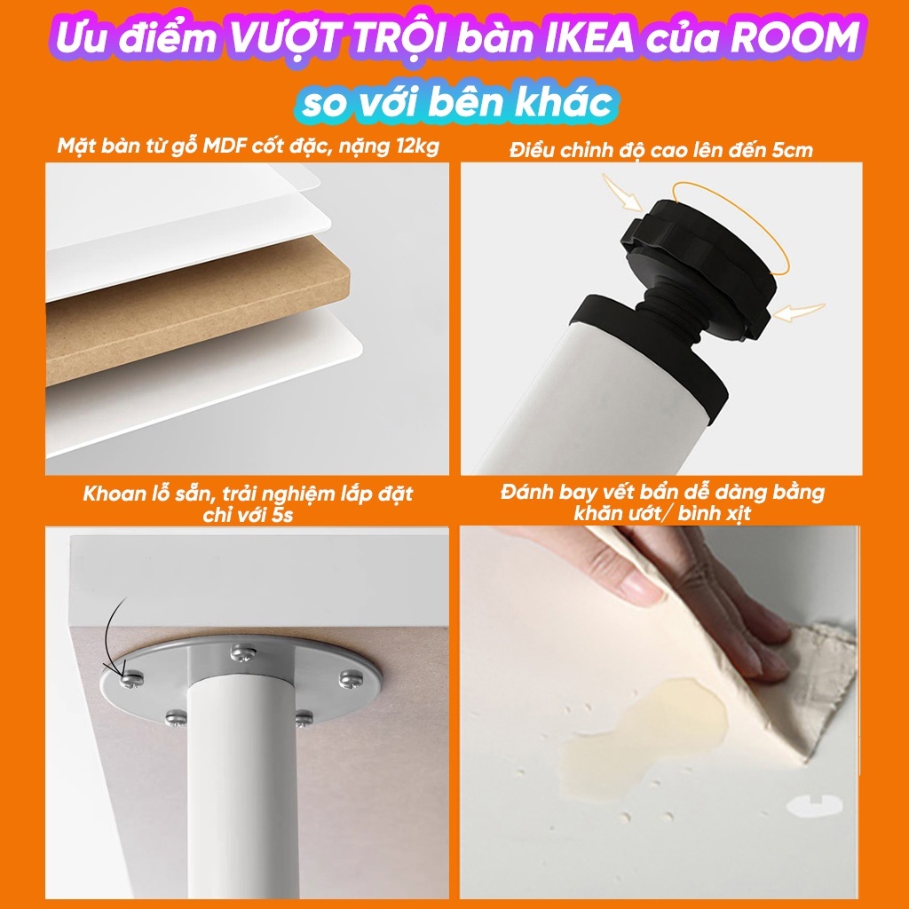 Bàn Học IKEA Cho Tân Sinh Viên Trang Trí Căn Hộ, Phòng Trọ