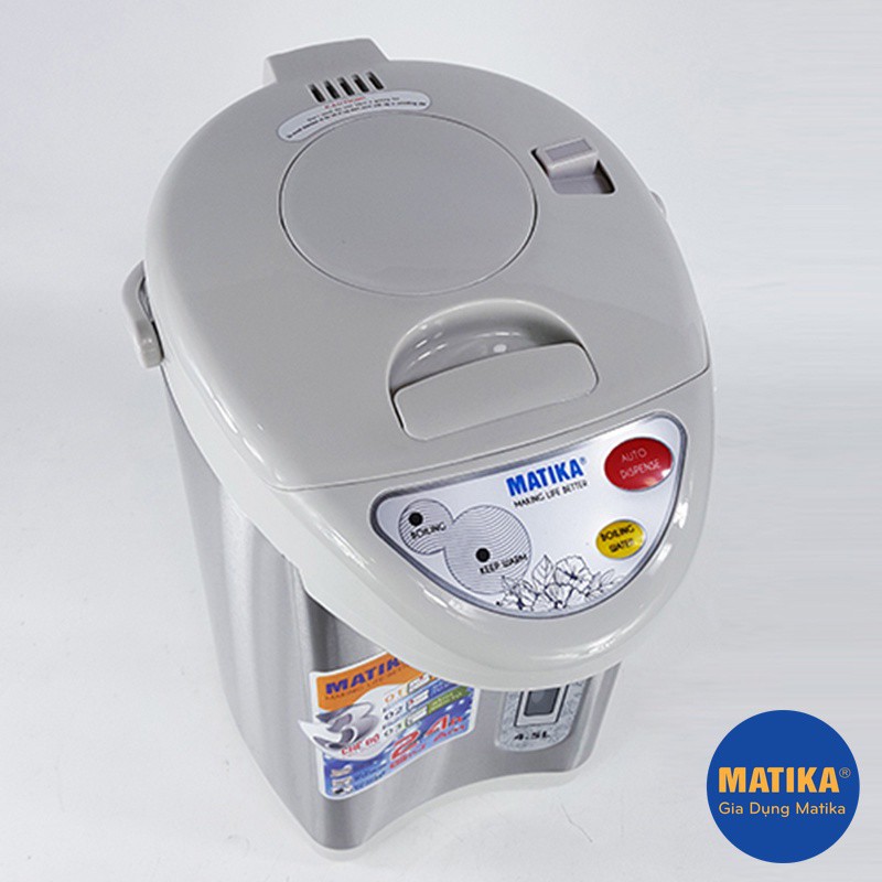 BÌNH THỦY ĐIỆN MATIKA MTK-8135/8145, dung tích 3.5L/4.5L, công suất 730/750W, bảo hành 12 tháng