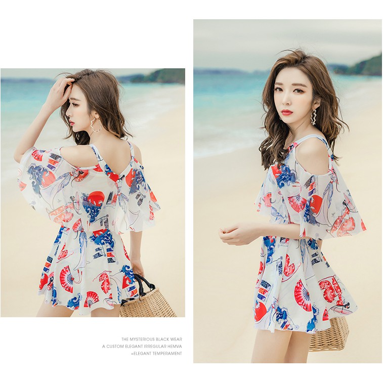 (Thun lạnh) Đồ Bơi Nữ Kín Đáo Dạng Váy Tay Bèo (B20)- HÀNG QUẢNG CHÂU | BigBuy360 - bigbuy360.vn