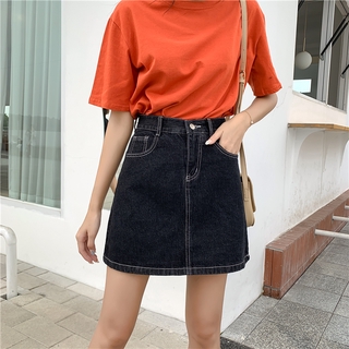 chân váy jean Lưng Cao Plus Size 5xl