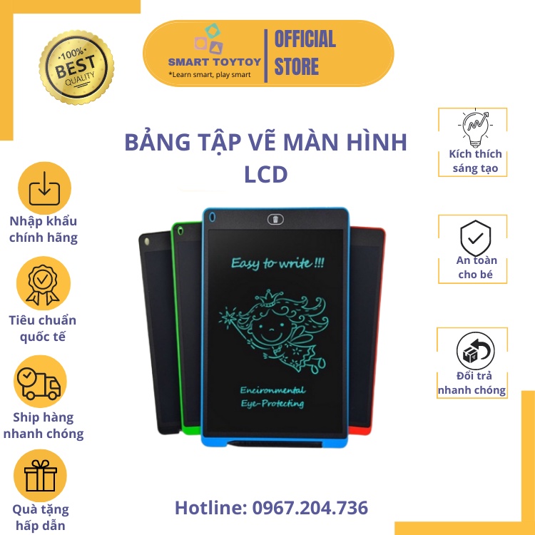 Bảng Viết, Vẽ Thông Minh LCD Hdoor Link Thúc Đẩy Tư Duy Sáng Tạo Cho Bé