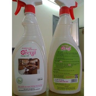 Nước Tẩy Rửa Lau Khử Mùi ORENJI Hương Cam 600ml