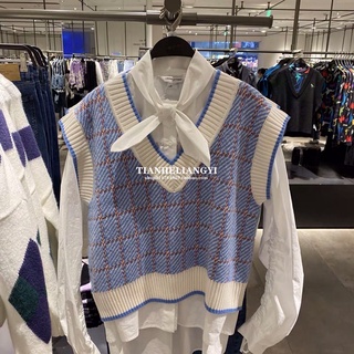 [order-sẵn tím áo gile len zara xuất chất dày