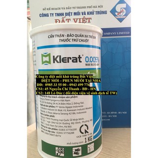 THUỐC TRỪ CHUỘT nhập khẩu thuỵ sĩ Klerrat 0.005%