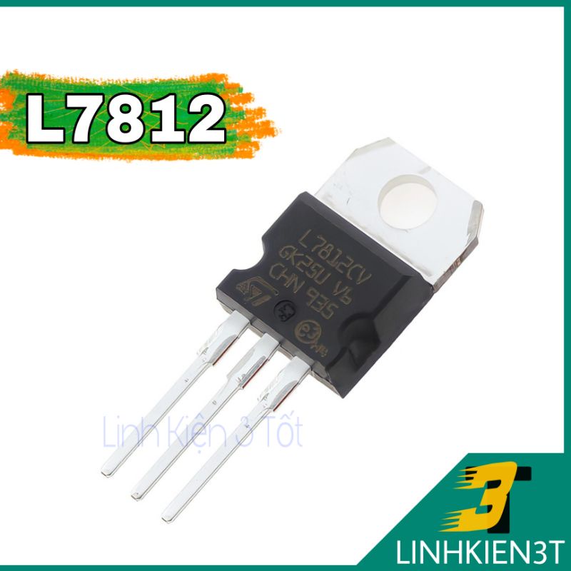 IC ổn áp L7812 L7812CV 7812 TO-220 1.A 12V chính hãng