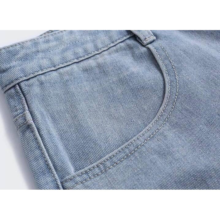Quần jeans baggy dáng suông , ống rộng nam nữ , không phai màu phong cách Hàn Quốc - Hàng loại đẹp nhất của shop  ྇ ྇