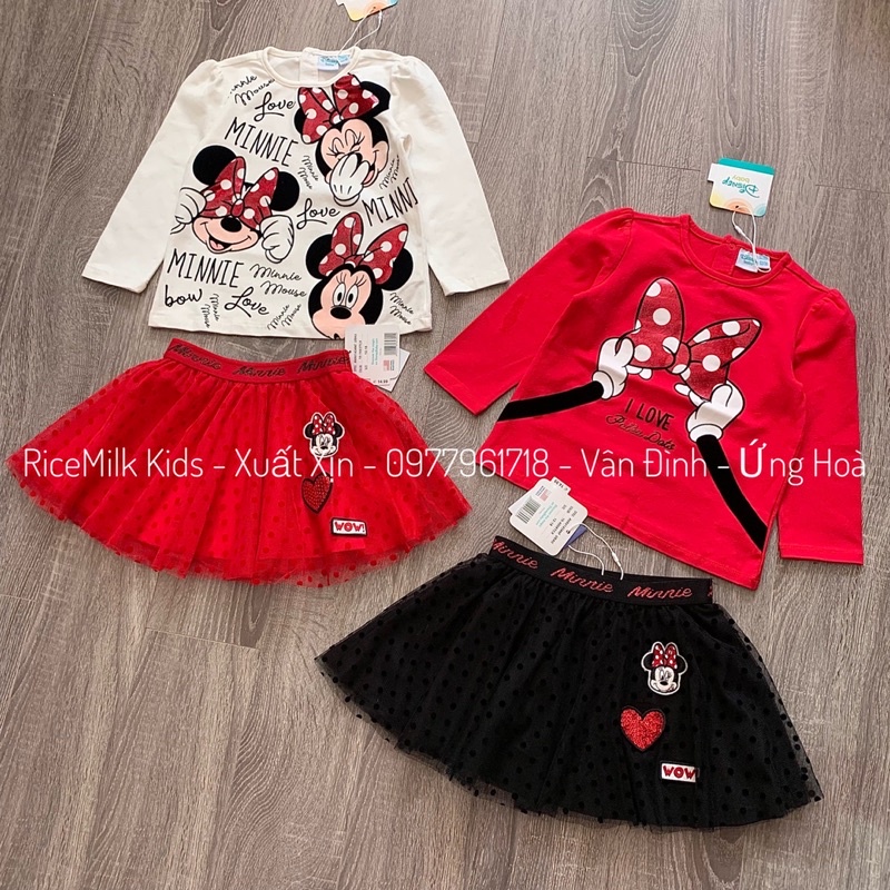 Áo và Chân váy cho bé gái Disney xuất dư xịn
