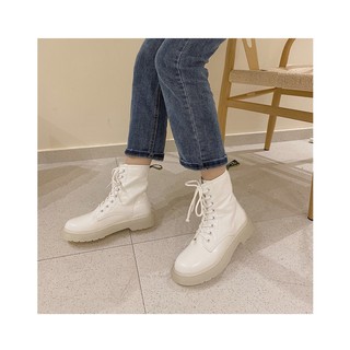 Boots/ Bốt cao cổ trắng Dr.Martens đế trong