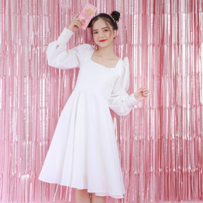 VÁY ĐẦM ĐI TIỆC/ĐI PROM - ROLELY DRESS - VÁY XOÈ TAY BỒNG DÀI