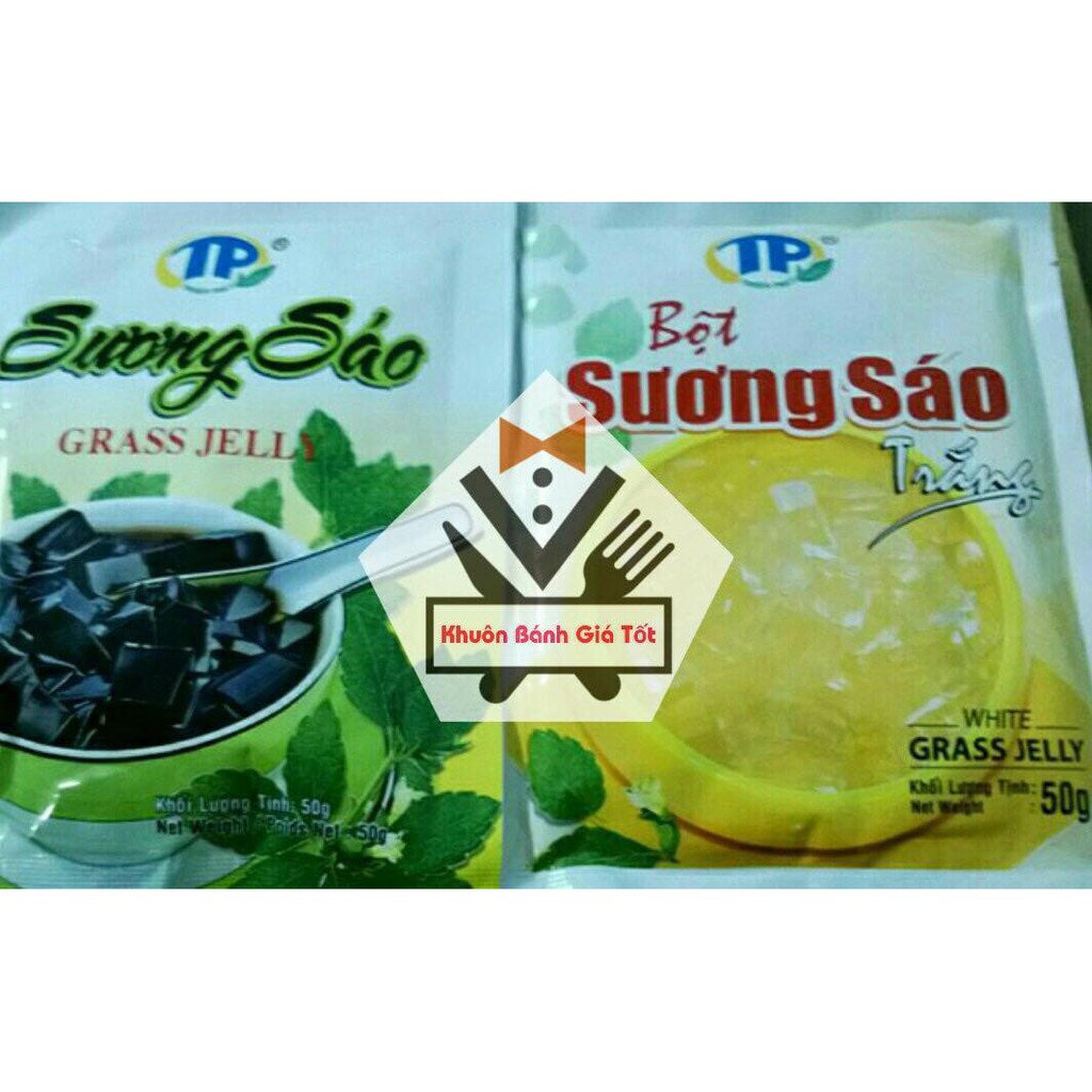 Bột Sương Sáo Trắng - Đen Grass Jelly Thuận Phát 50g