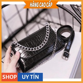 Túi xách mix xích đeo bụng 3 quai thời trang sang chảnh