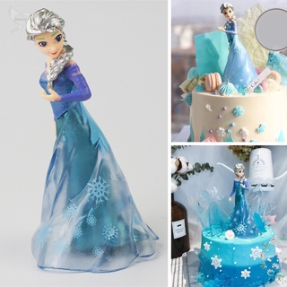 [d] Available Princess Figurine Cake Topper Happy Birthday Cake Decoration Birthday Gift Toy for Kids