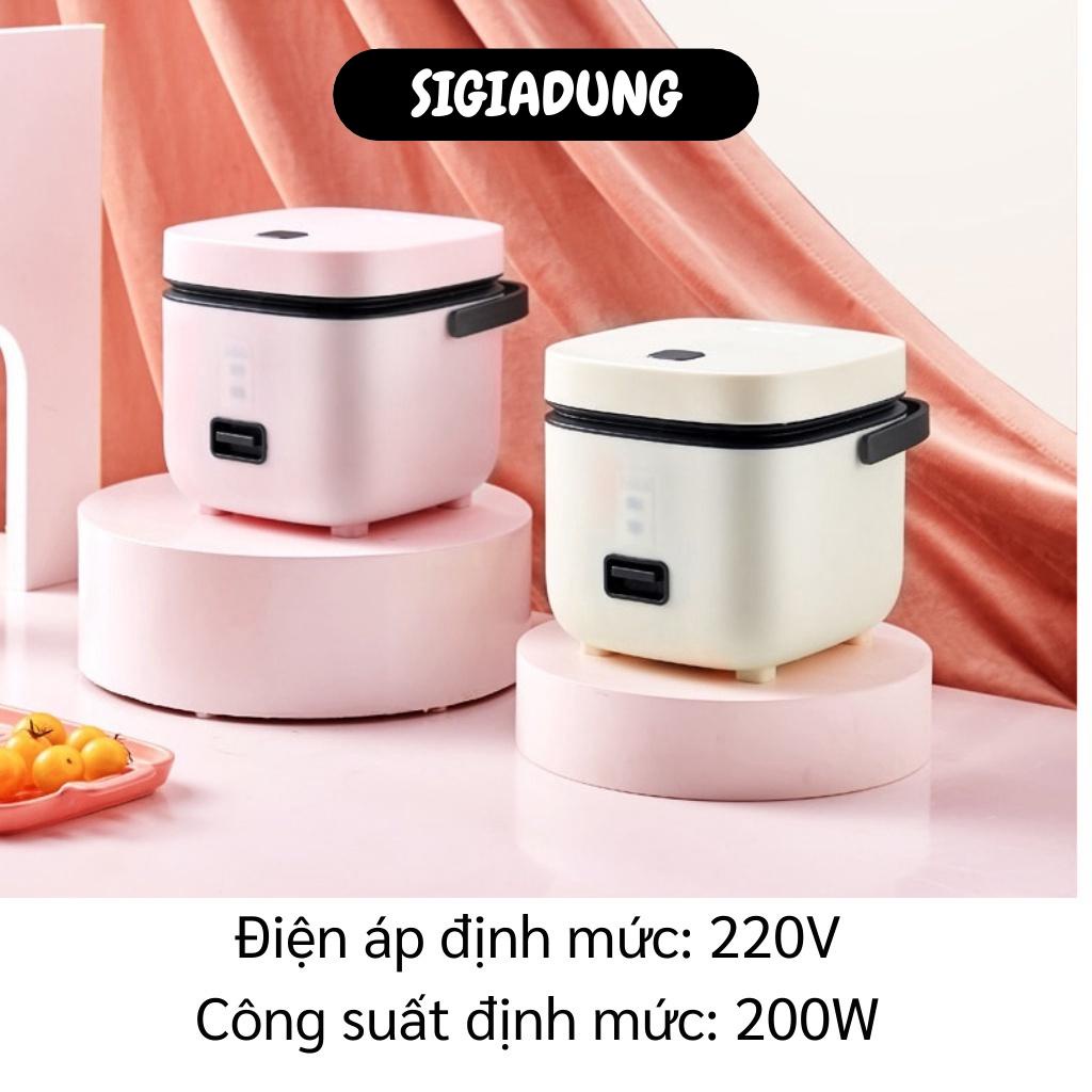 [SGD] Nồi Cơm Điện Mini - Nồi Cơm Điện Đa Năng 1.2L Nấu Canh, Cháo (Vá, Cốc Đong, Khay) 10025