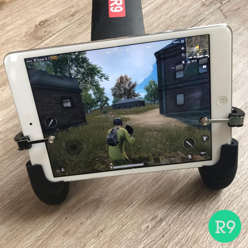 Tay cầm chơi game kèm nút ngắm bắn PUBG cho máy tính bảng ipad, tablet android R10