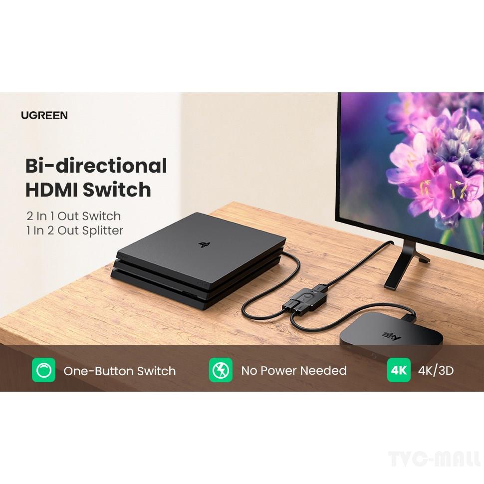 Ugreen Bộ Chia Cổng Hdmi 4k 2 Trong 1 Cho Màn Hình Máy Tính Xbox Tv Box