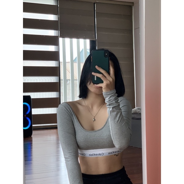 Áo Calvin Klein Dài Tay Modern Cotton Long Sleeve Unlined Bralette