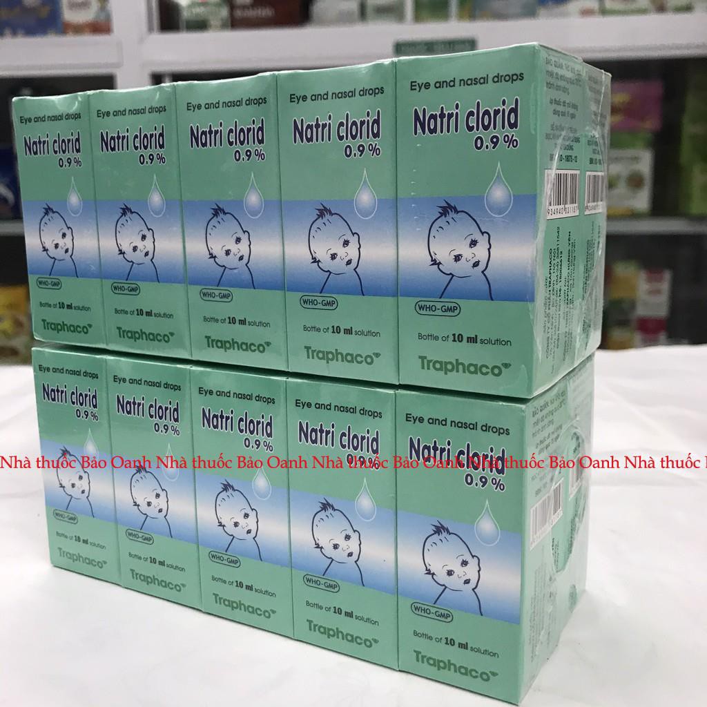 (Chính hãng )10 lọ Nước muối  sinh lý Natri Clocid 0,9%  của Traphaco, Sài Gòn, Hải Phòng