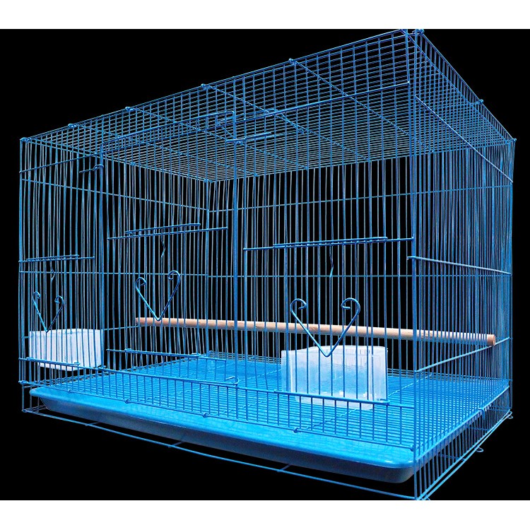 LỒNG CHIM LỚN 40x60 (DxR) nuôi: vẹt, chào mào. chim cảnh, sóc... đủ phụ kiện (2 cóng ăn, 1 cầu đứng) (màu ngẫu nhiên)