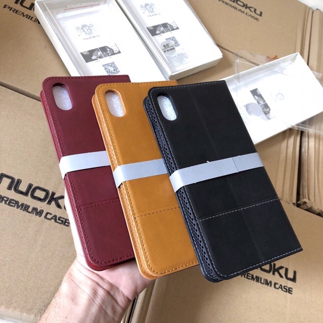 Bao da dạng ví iPhone XR chính hãng Nuoku( Ảnh thật của shop ) | BigBuy360 - bigbuy360.vn