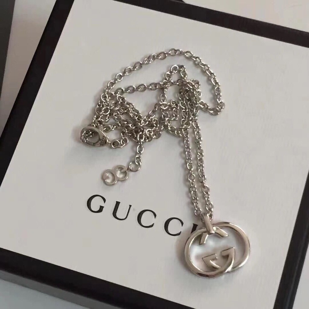 Dây Chuyền Mạ Vàng Họa Tiết Gucci Cá Tính Cho Nam