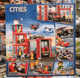 Có sẵn 🔥🔥 Lắp Ráp 11215 Trụ Sở Cứu Hoả 🔥🔥