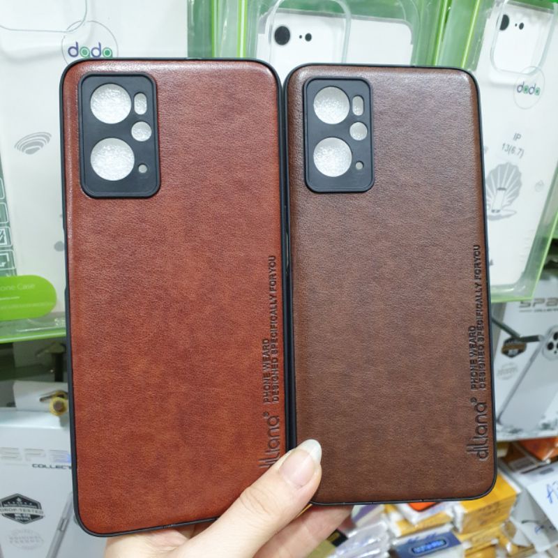 Ốp lưng Realme 9i dẻo giả vân da