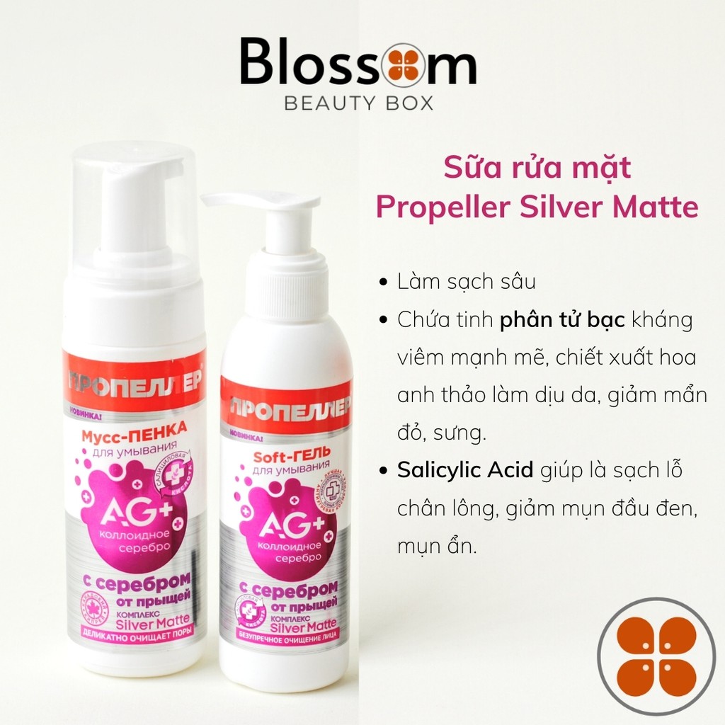 [Thanh ly] HSD 4/2022 Sữa rửa mặt Ion Bạc Propeller làm sạch sâu cho da dầu, mụn