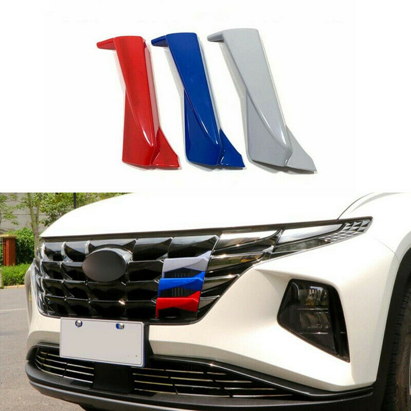 Set 3 Miếng Bọc Lưới Tản Nhiệt Phía Trước Trang Trí Cho Hyundai Tucson 2021 2022