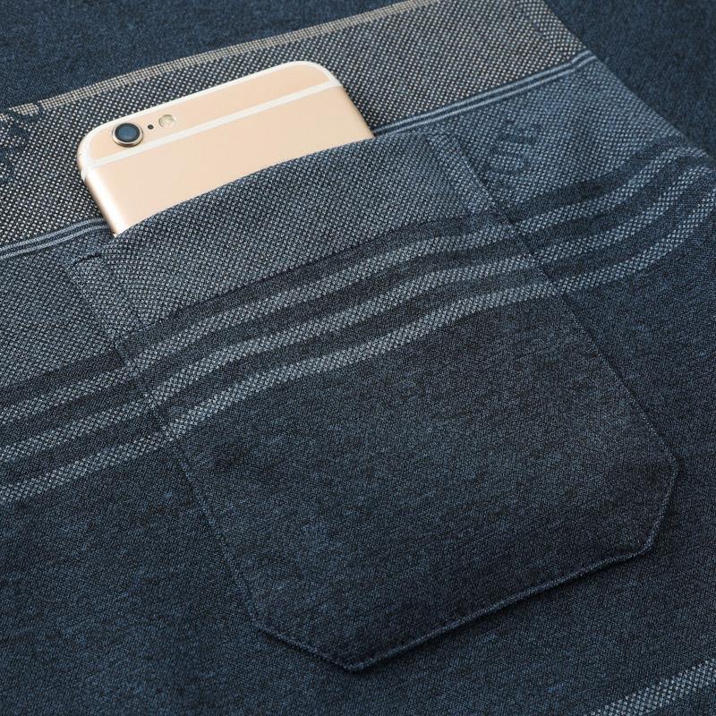 Áo polo Tay Dài Vải cotton Mỏng Kẻ Sọc Thời Trang Mùa Thu Cho Nam Trung Niên