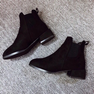 Boot cổ ngắn da lộn