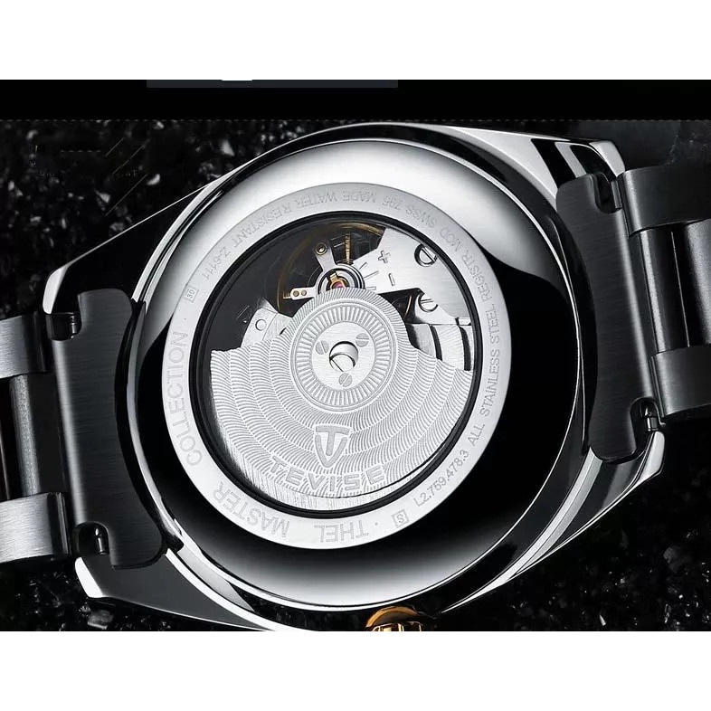 Đồng hồ cơ nam Tevise 795A chạy full kim dây kim loại (Full Gold) | BigBuy360 - bigbuy360.vn