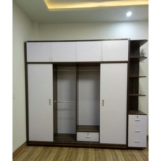 RAY CỬA LÙA NHÔM (1 BỘ RAY) ray lùa cho tủ quần áo, vách ngăn