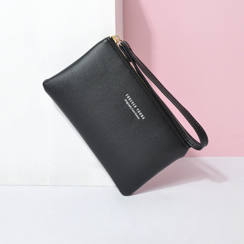 Ví Dài JASMIN NOIR Bằng Da Pu Khóa Kéo Thời Trang Cho Nữ
