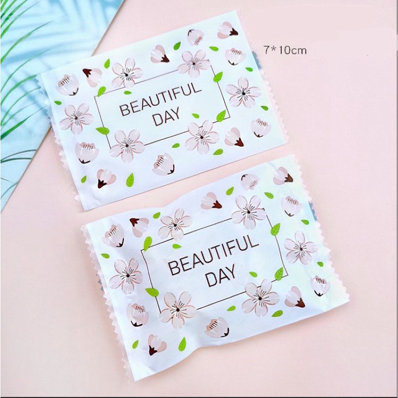 Túi bánh dứa, cookie hoa đào beautiful day hàn miệng