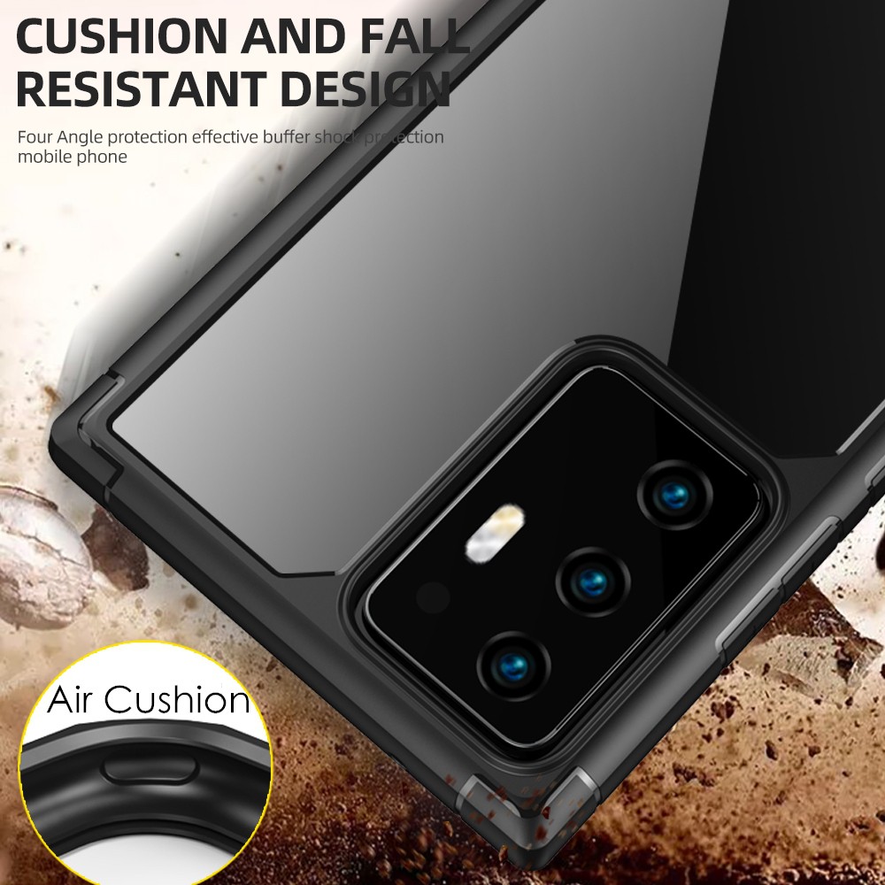 Ốp Điện Thoại Silicone + Acrylic Trong Suốt Cho Samsung Galaxy S23 S22 S21 S20 Plus Note 20 Ultra S22 + S21 +