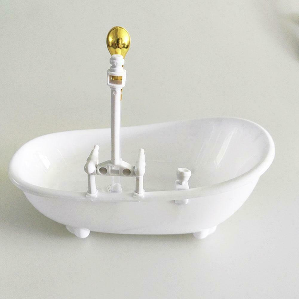 1 bồn tắm mini tỉ lệ 1/6 cho nhà búp bê H3Y0