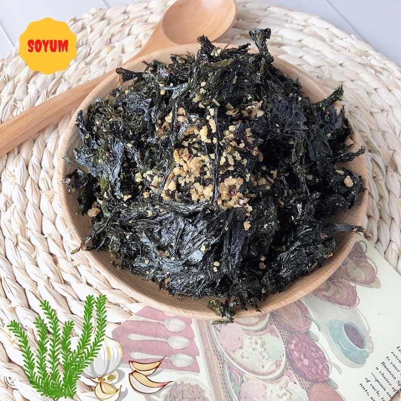 Rong biển cháy tỏi 200g ăn vặt SoYum vừa ngon vừa rẻ