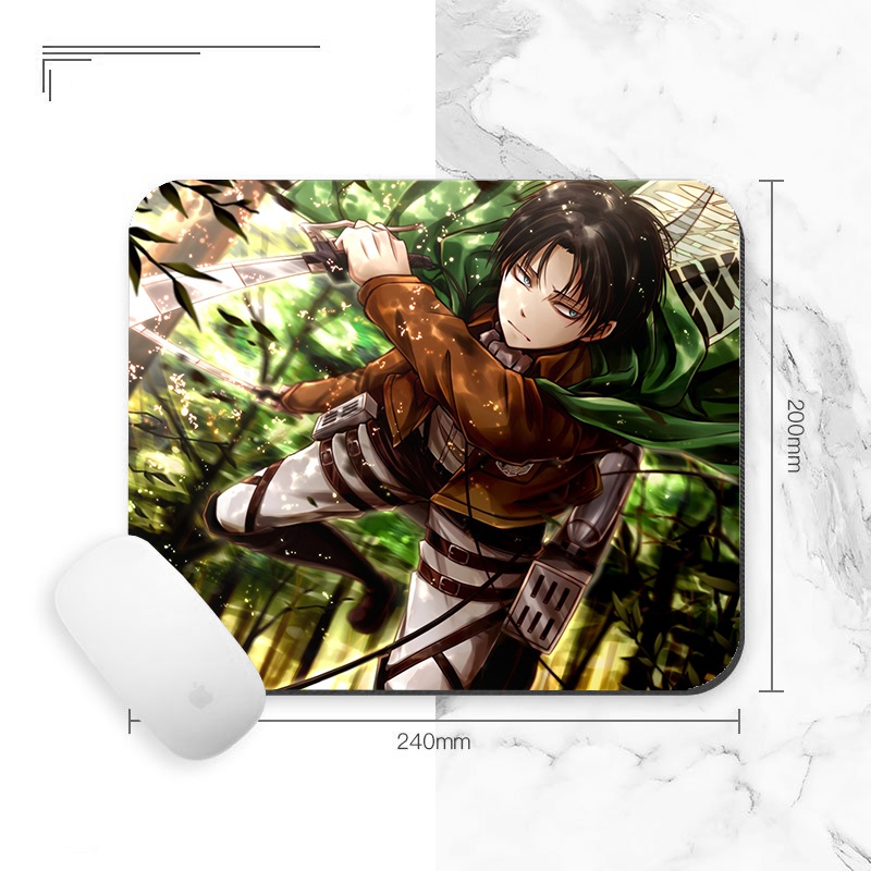 Miếng lót chuột IN HÌNH Attack on Titan Đại chiến Titan anime chibi tiện lợi xinh xắn