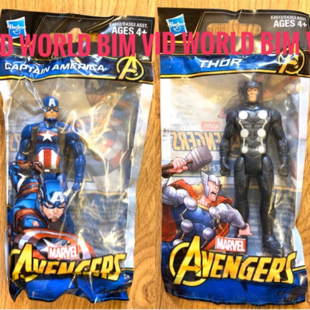 Mô hình Hasbro Figuer Avengers - Thần Sấm Thor &amp; Captian America E4512 - E4513.