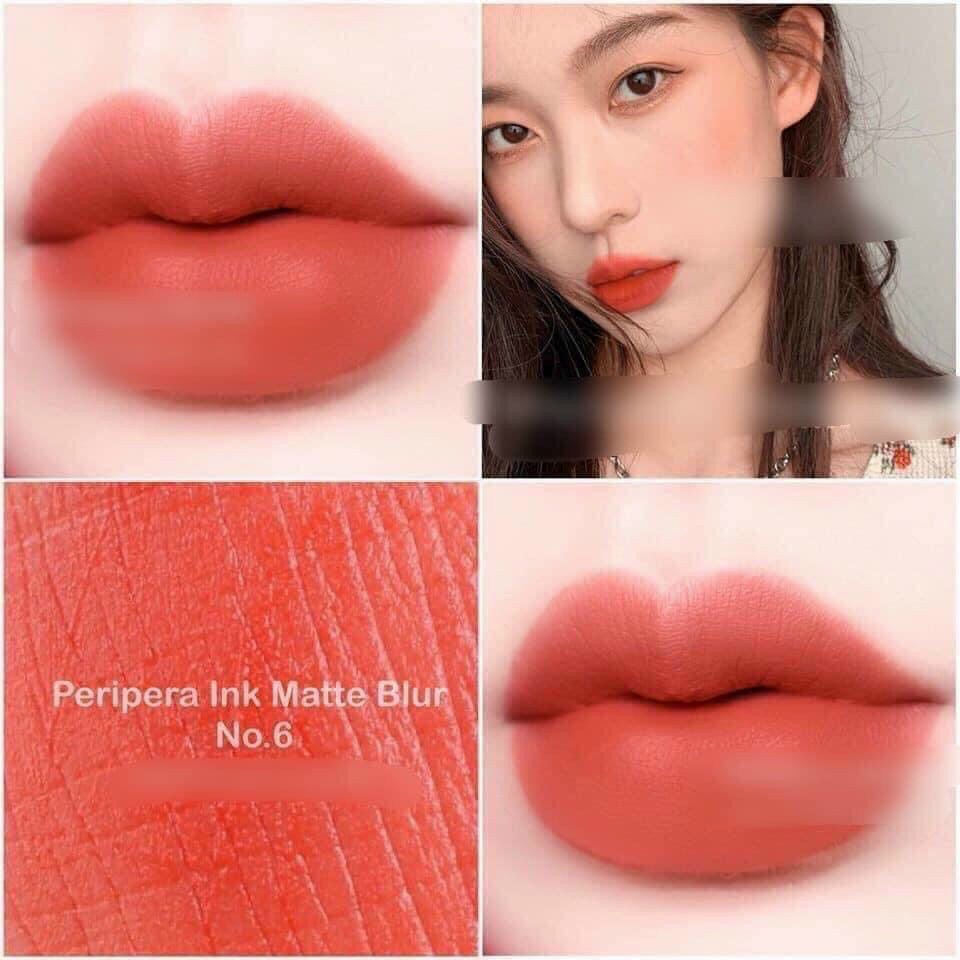 ♥️♥️Son kem #INK bản Matte Blur tint màu 06 Newest coral cam san hô đã hạ cánh rồi ạ 🍀🍀