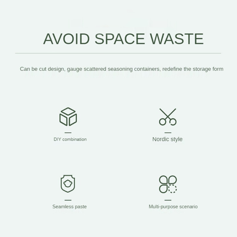 Giá Treo Lọ Gia Vị Gắn Tường Không Cần Khoan Tiện Dụng Cho Nhà Bếp