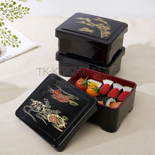 Hộp cơm lươn Nhật bản (hoa văn bất kỳ) kích thước 14.5x16.5 cao 8cm, sử dụng bày trí cho cơm lươn Unagi phong cách Nhật