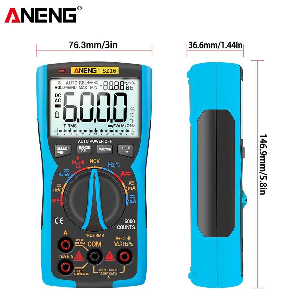 Đồng Hồ Vạn Năng Kỹ Thuật Số Thông Minh ANENG SZ16 Lcr RMS Analog