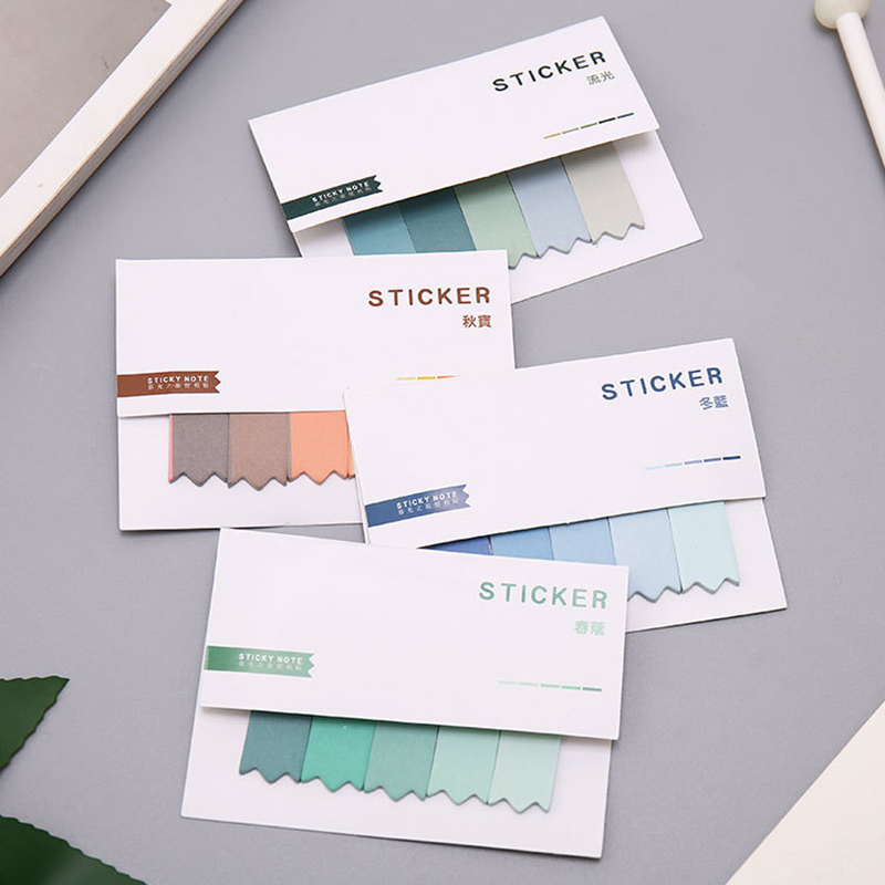 Giấy ghi chú/ghi tin nhắn cỡ nhỏ màu gradient dạng dán tiện lợi