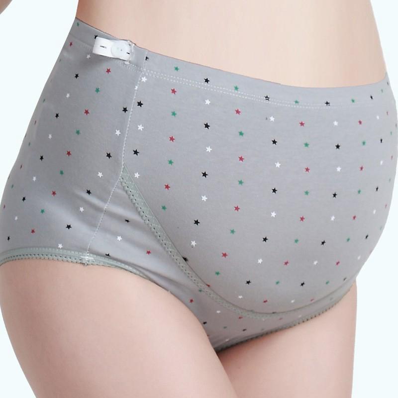 Quần lót lưng cao vải cotton mềm dành cho phụ nữ mang thai